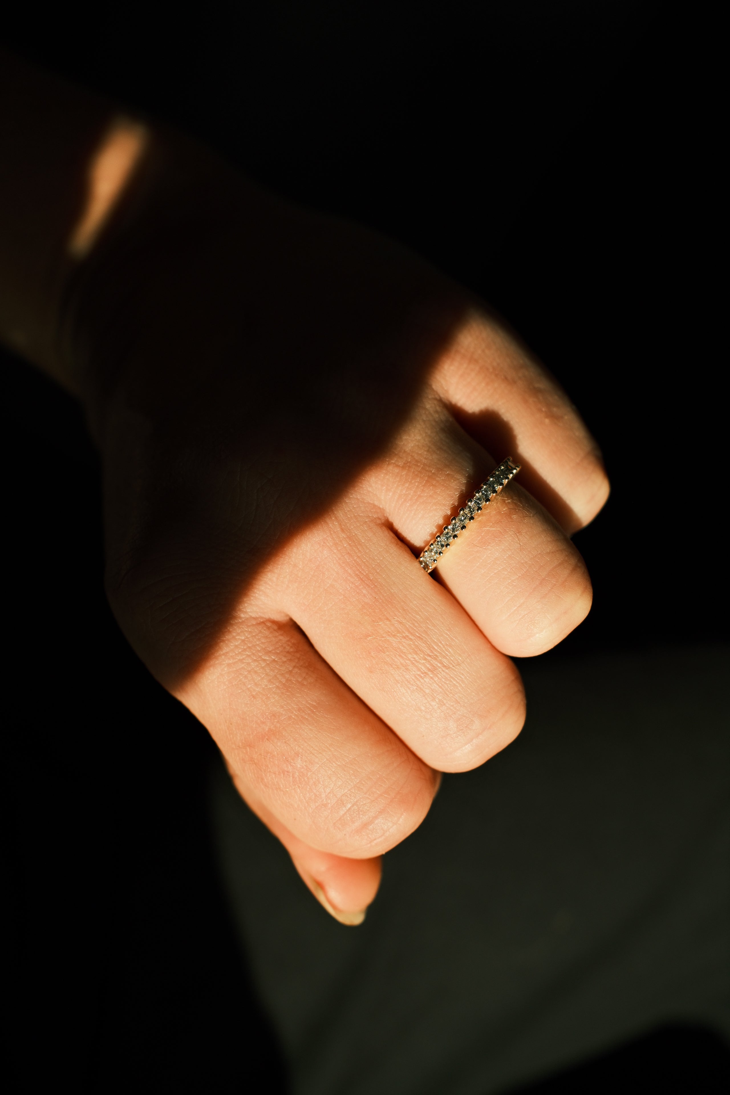 Half Eternity Diamond Band