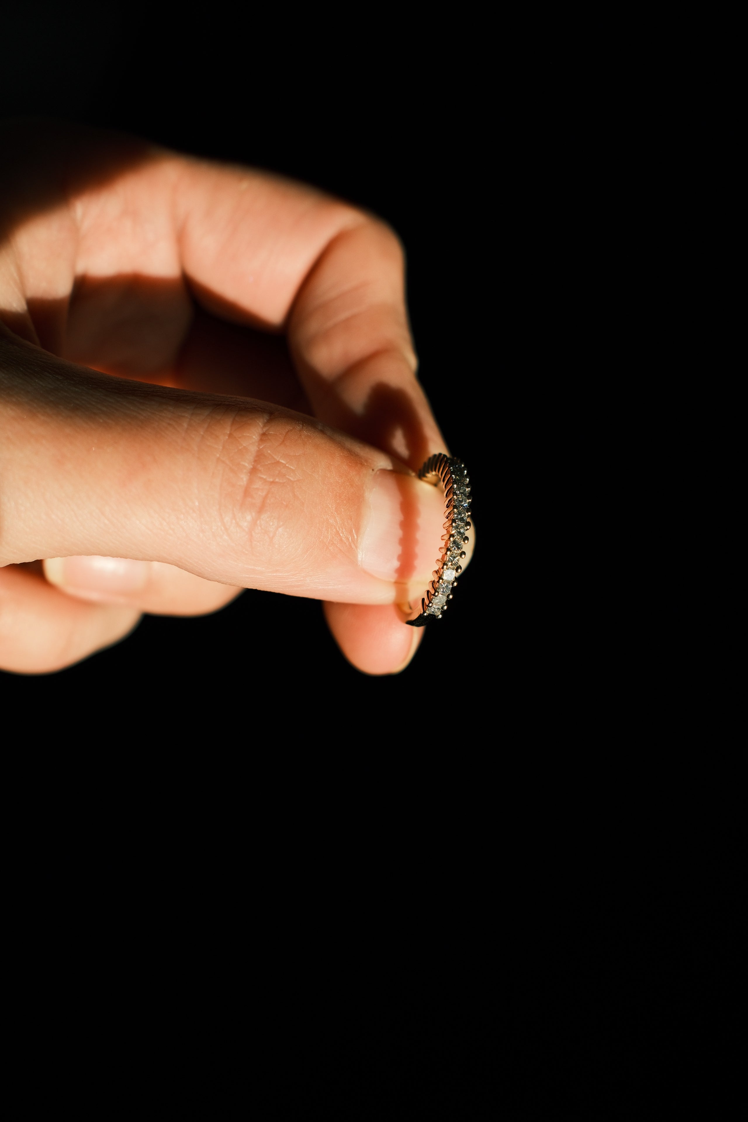 Half Eternity Diamond Band