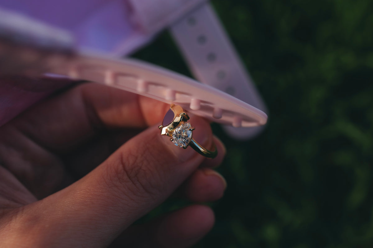 Double Pear Diamond Ring